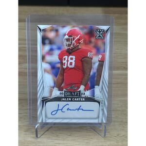 2023 Leaf Draft Jalen Carter Auto BA-JC3
